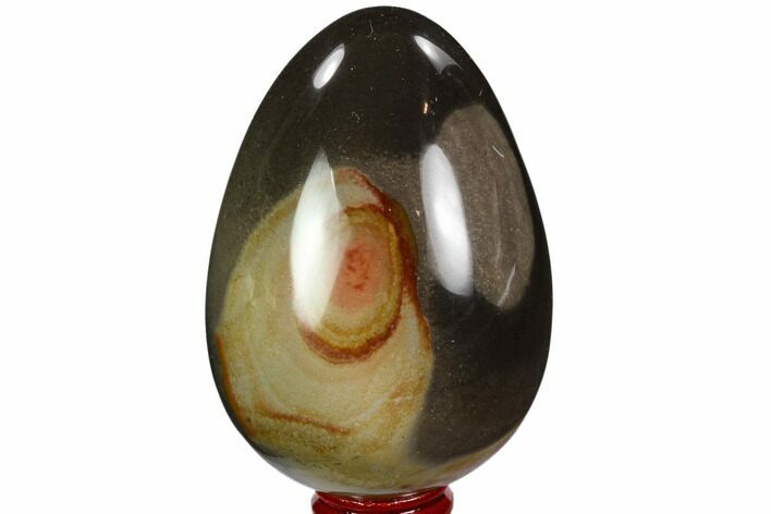 Polished Polychrome Jasper Egg - Madagascar #110599